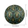 Snake Mandala Symbols Round Football Size 5 Adult Ball Suitable for Training Matches and Outdoor Team.