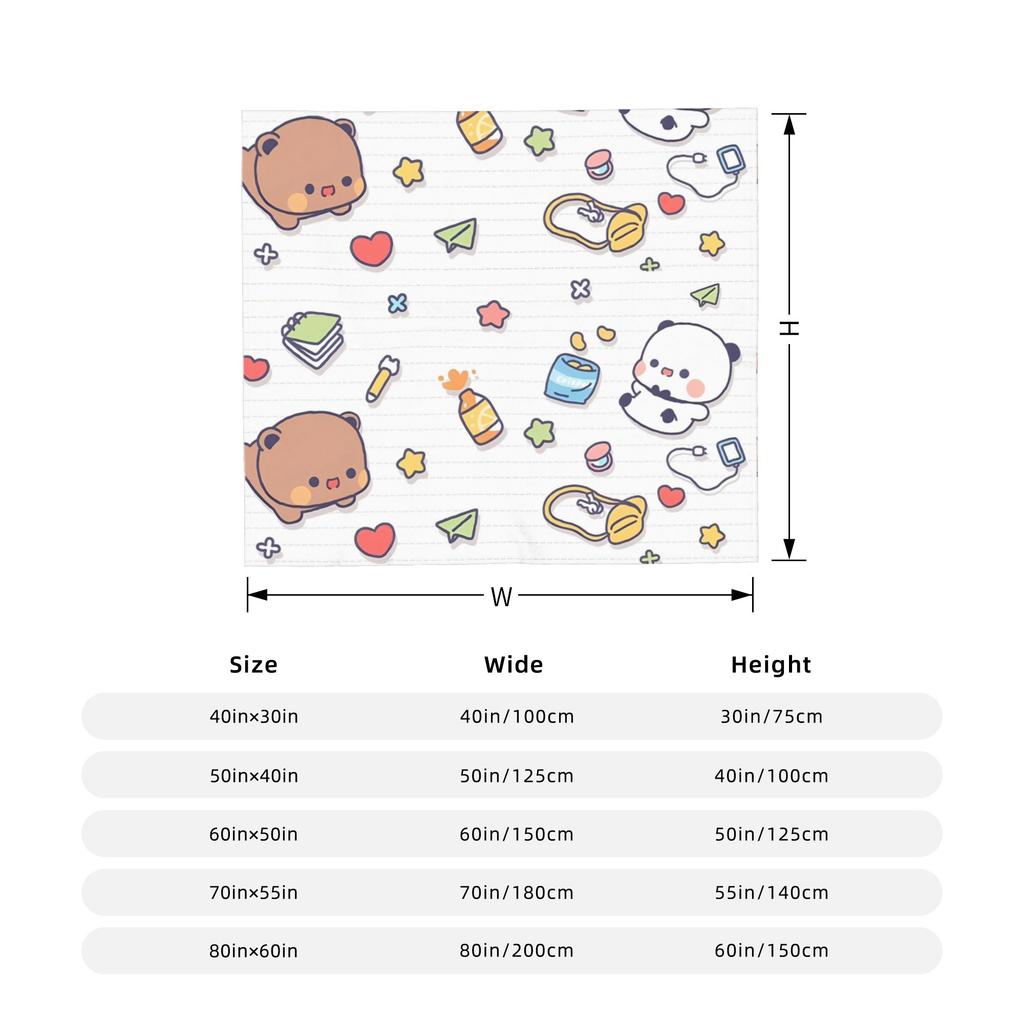 Cute Cartoon Bubu Dudu Blanket Cover Flannel Throw Blankets Summer Air Conditioning Printed Soft Warm Bedspread