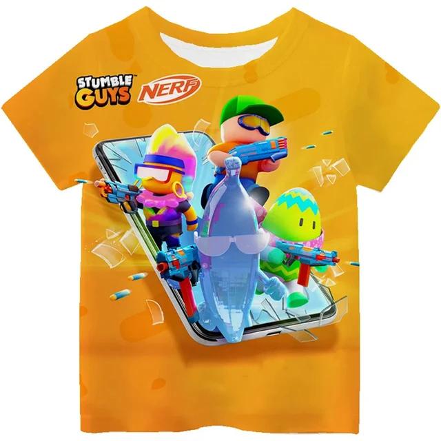 Stumble Guys Game 3D Printed Kids T Shirt Children Clothing Harajuku Cartoon Tees Casual Fun Top Clothing Girls Boys Tshirt 2025