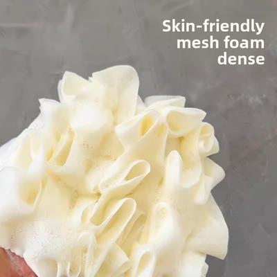 Two In One Two-sided Use Not Broken Super Soft Scrubbing Can Be Wrapped In Soap Large Shower Ball