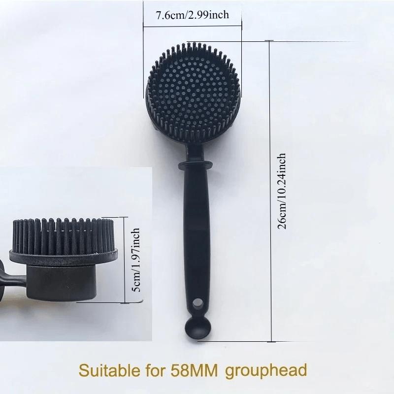 Spazzola per Pulizia Macchina da Caffè 51mm/58mm Spazzola per Pulizia Gruppo Erogatore Espresso Spazzola in Silicone Smontabile Strumenti per la Pulizia della Macchina da Caffè