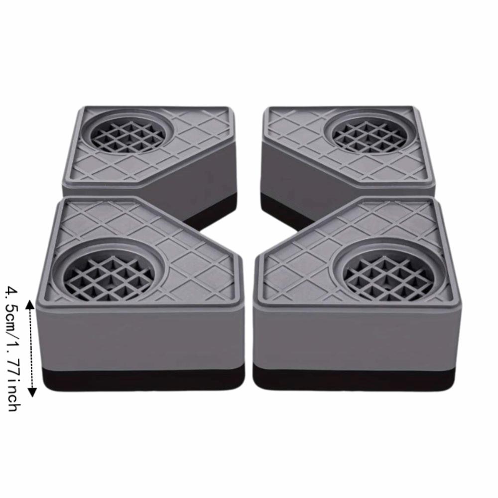 4pcs Noise Reducing Washing Machine Shock-Absorbing Pads Refrigerator Foot Pads Refrigerators