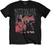Tricou Nirvana Kris Fotografie în Picioare Logo Trupă Oficial Unisex Negru Mărimea M