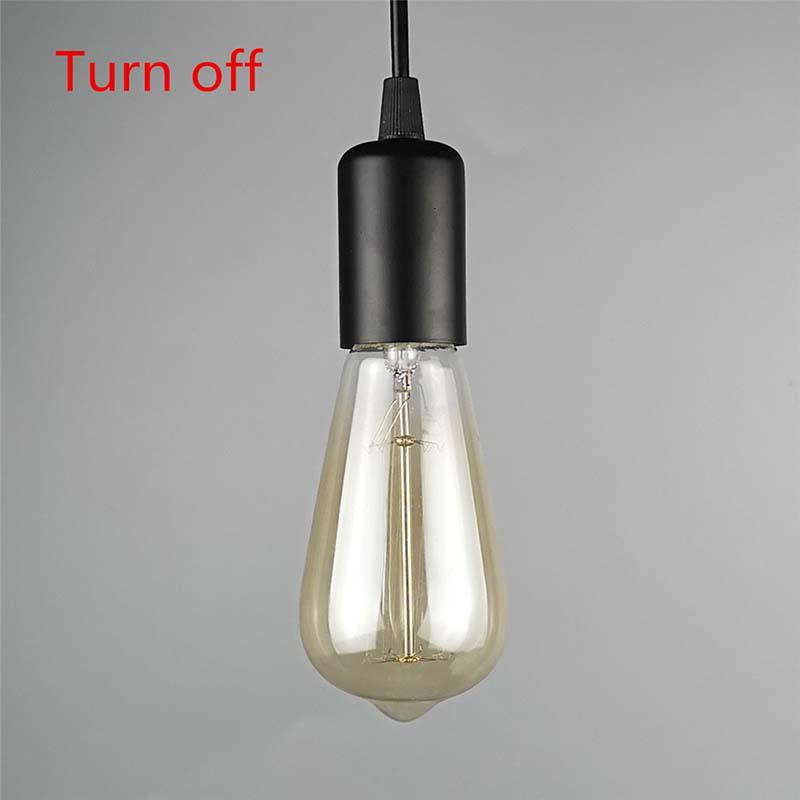 Simple Modern Three-Head Retro Pendant Lamp for Living Room, Bedroom, Kitchen, or Bedside