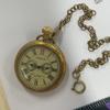 Brass Uncovered Roma Five-Pin Manual Mechanical Large Pocket Watch