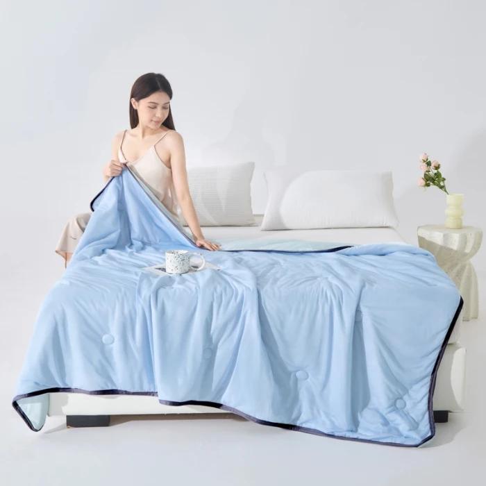 Cool Silk Xia Liang Quilt Class A Maternal and Infant Grade Solid Color Simple Wind Summer Quilt Cold Air Conditioner Quilt