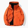 Mens Womens 3-in-1 Waterproof Windproof Hiking Jacket With Removable Shell Gore-Tex Fabric All-Season Outdoor Parka