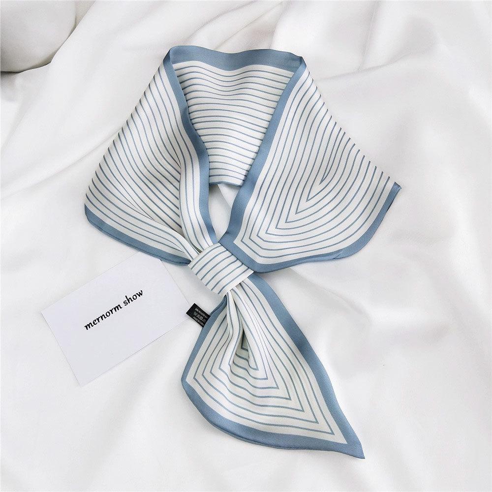 Nové šatky Hodvábne šatky Dámska jarná a jesenná sezóna Dlhé dekoratívne profesionálne šatky Letné tenké štýly spárované s košeľami Štýlové