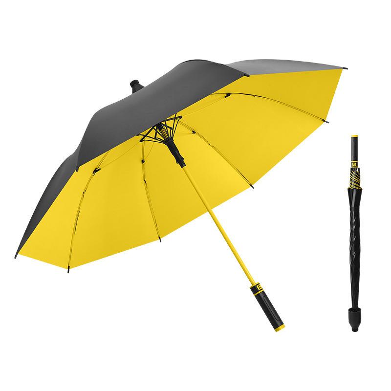 Light Luxury Waterproof Umbrella Automatic Golf Umbrella Long Handle Vinyl Fiber Umbrella