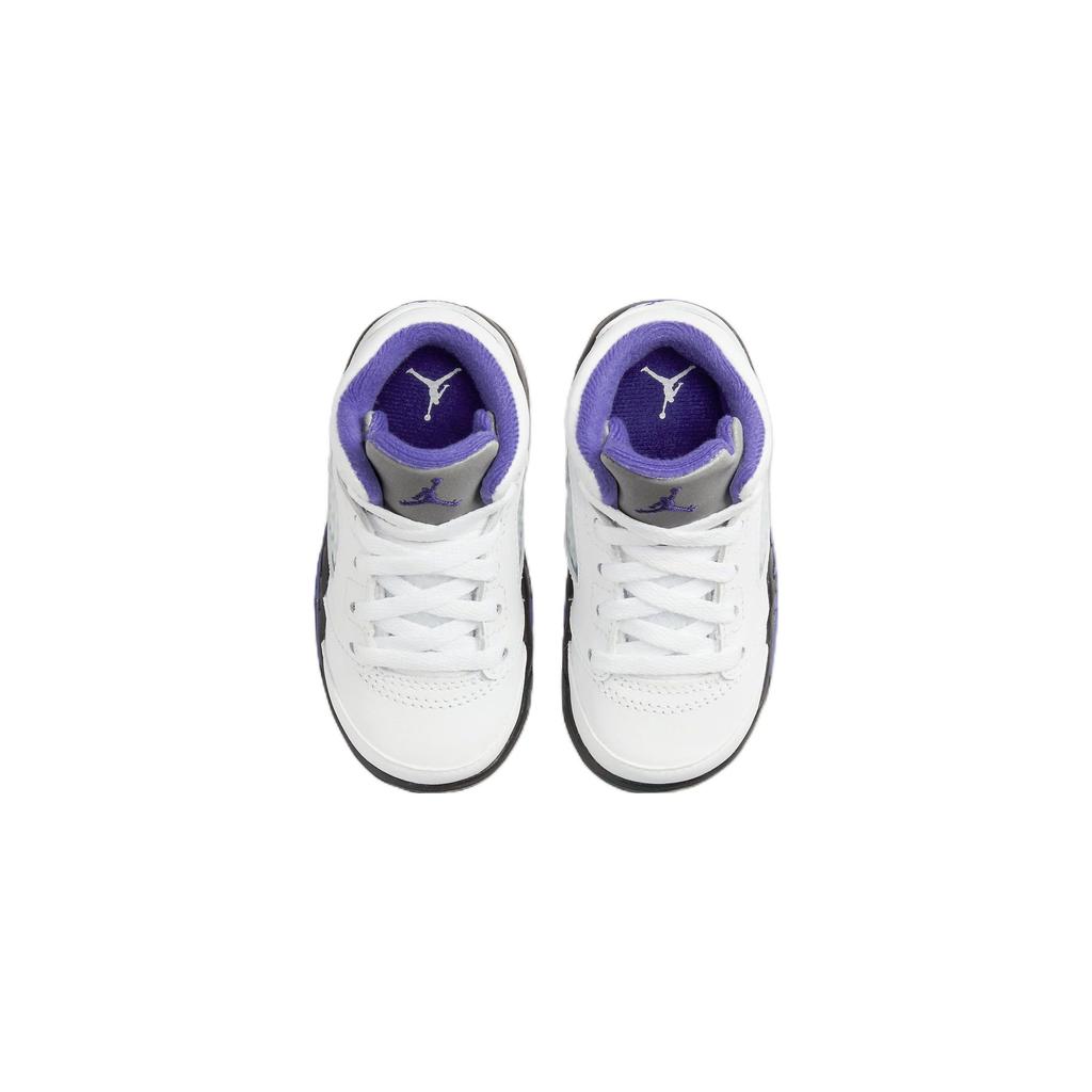 Air Jordan 5 Retro TD Concord Baby Sneakers White Black Dark-Concord 440890-141