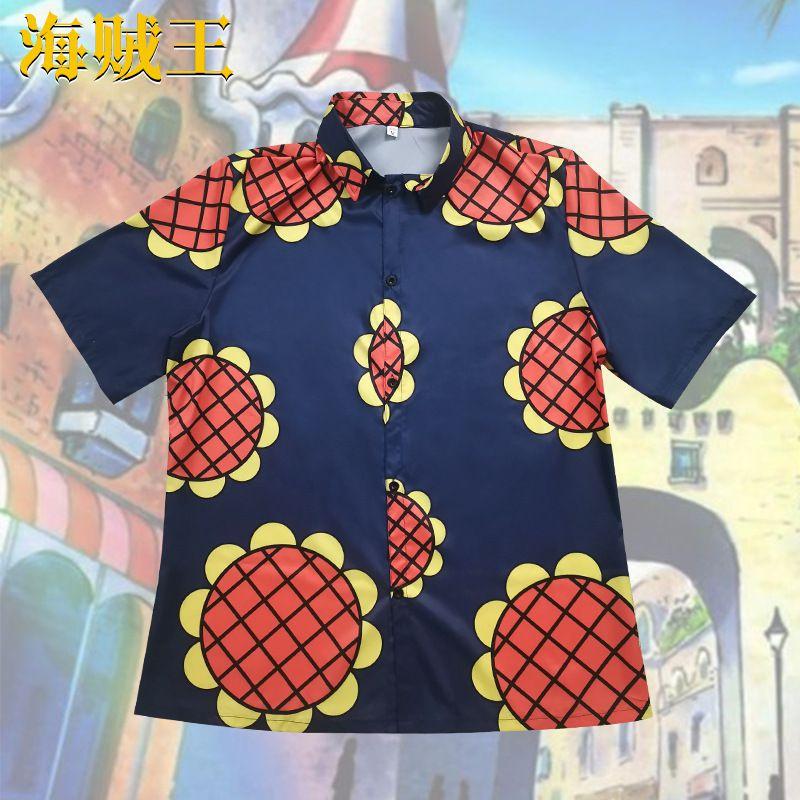 Eye-catching One Piece Luffy Sunflower Shirt For Cosplay Or Daily Wear
