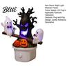 Halloween Seesaw Motion Decor Animated Ghosts Night Light Plug-in Lamp with Kids Bedroom Light Moving Figurines Spooky Glowing for Room Party