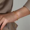 Stainless Steel Temperament Multi Layer Beads Bracelet for Women Classic Charm Anklets Bangle Lucky Jewelry Gift Colorfast