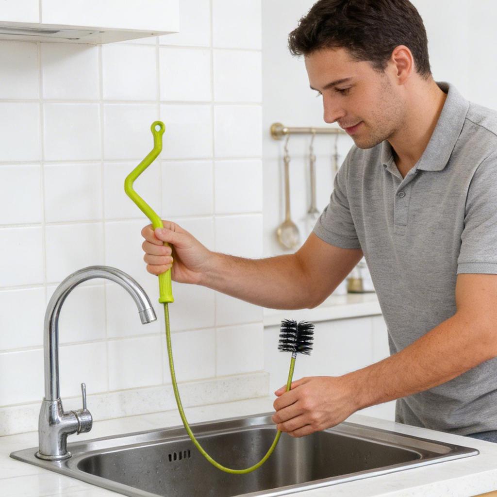 Flexible Drain Snake Tool Bathroom Hair Clog Remover for Sink Toilet Bathtub Pipe Cleaning Plumbing Unclogger Home Kitchen