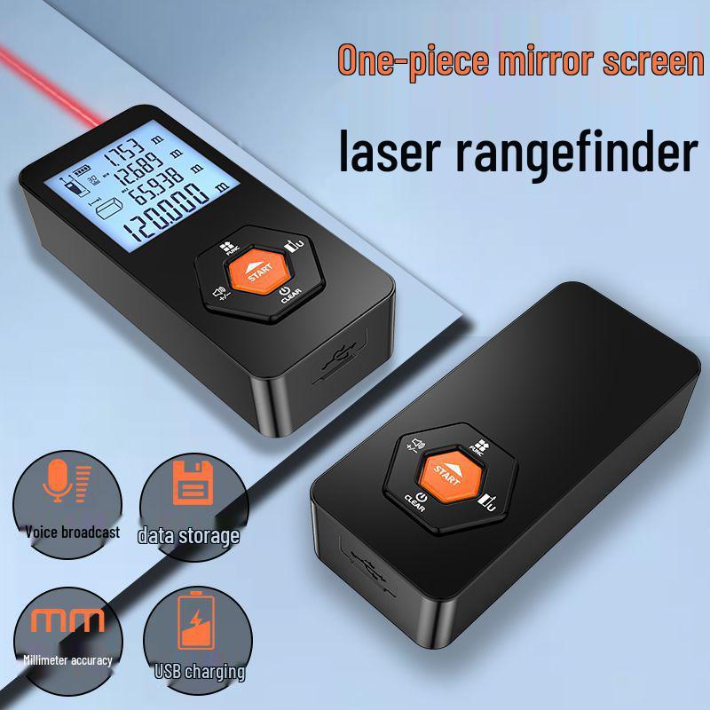 High-Precision Handheld Laser Rangefinder & Infrared Tape Measure