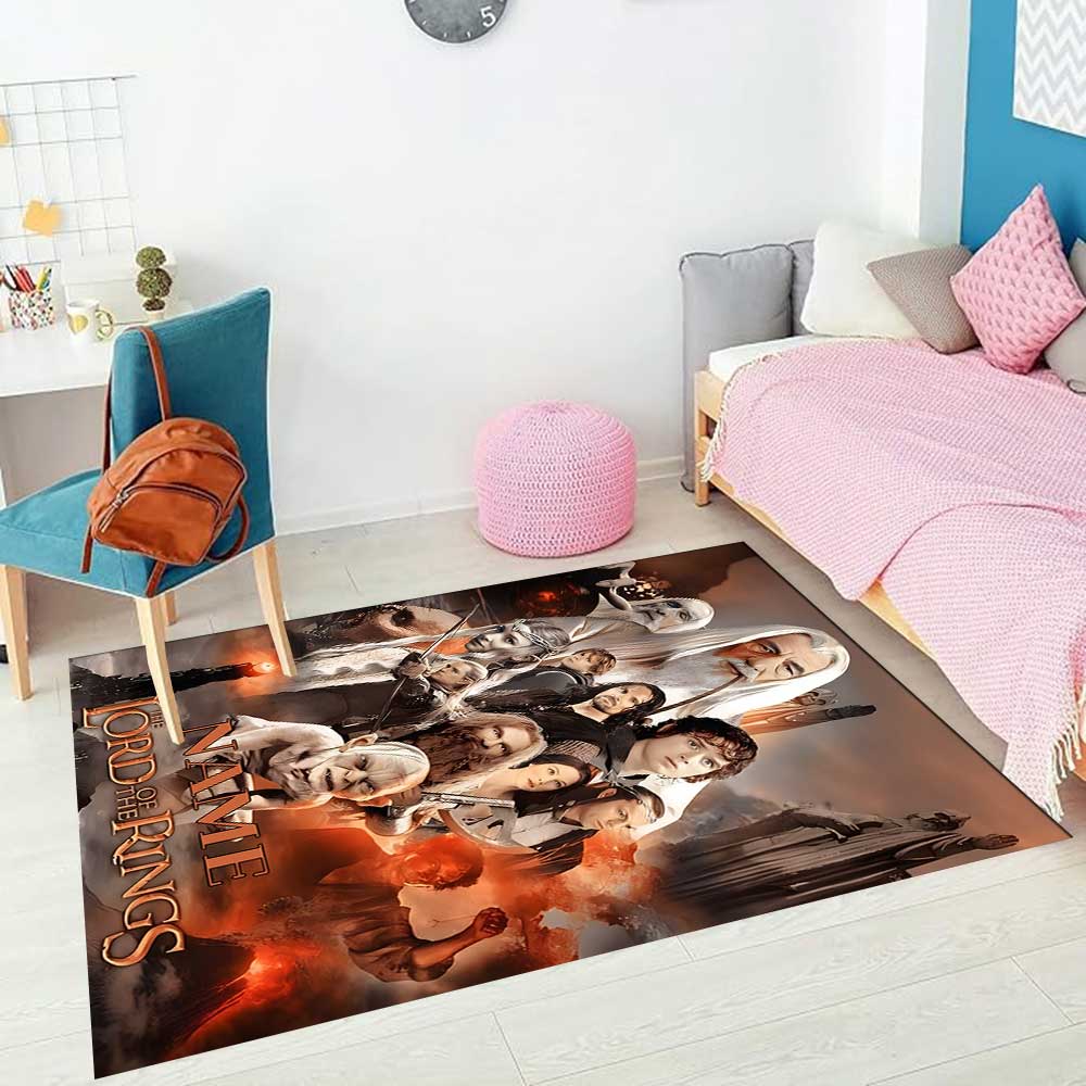 Warner Bros. Works (57) Customize Your Name Rug, Office Chair Cushion, Home Bedroom Living Room Gift.