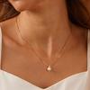 EManco Luxury Sparkling Zircon Pearl Necklace Designer Delicate Water Drop Imitation Pearl Pendant Necklace