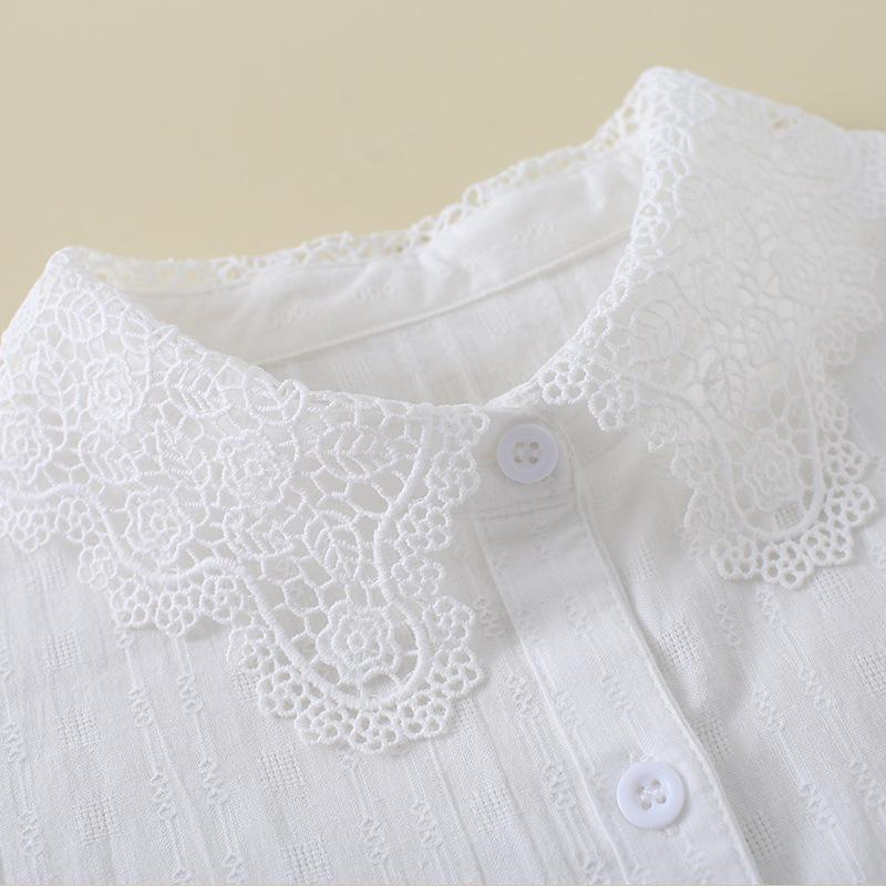 Fake Collar Women'S Lace Jacquard Collar Shirt Chiffon Sweet Style Versatile Sweater Collar B561