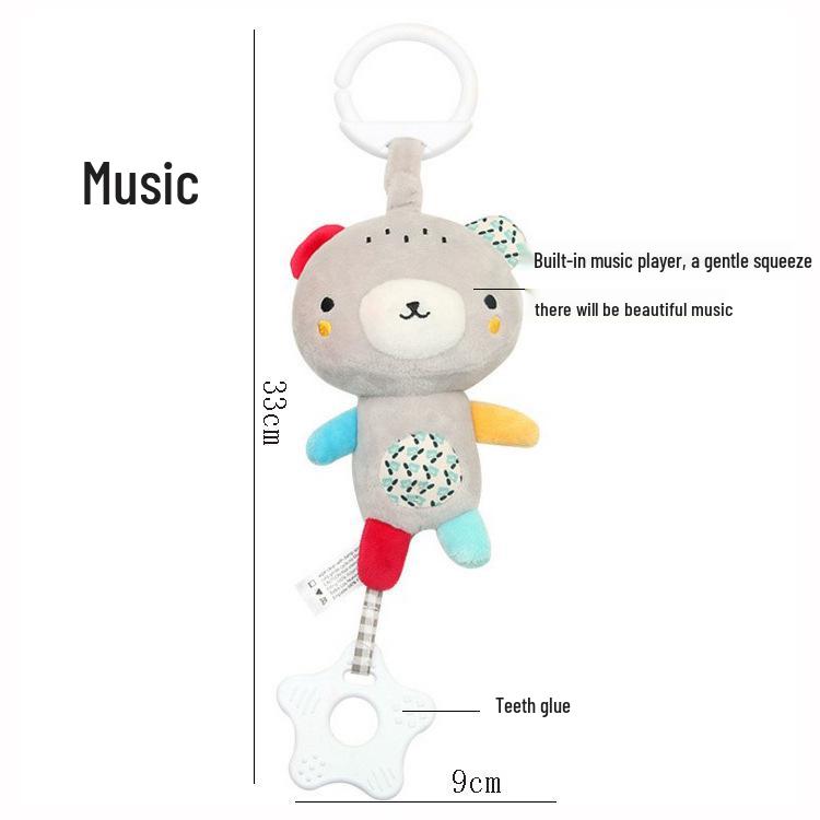 BB Sky Baby Plush Wind Chime: Cute Bear & Rabbit Stroller or Bed Hanging Toy