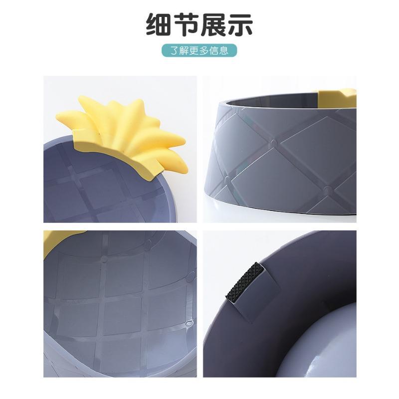 Pineapple Shape Pp Pet Bowl Dog Cat Food Water Feeding Bowl Pet Supplies