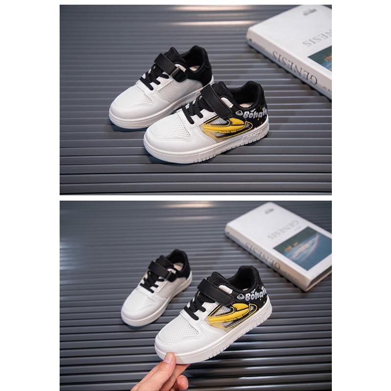 Boys Shoes Spring and Autumn Mesh Surface Breathable Children's Shoes Boys Casual Shoes New Soft Soled Non-slip Boy Board Shoes