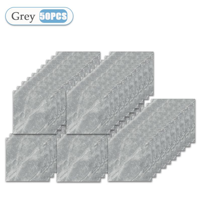10-50PCS Marble Style Floor Stickers Thickened Self-adhesive Flooring Wear-resistant PVC Flooring Stickers Household Floor Mats
