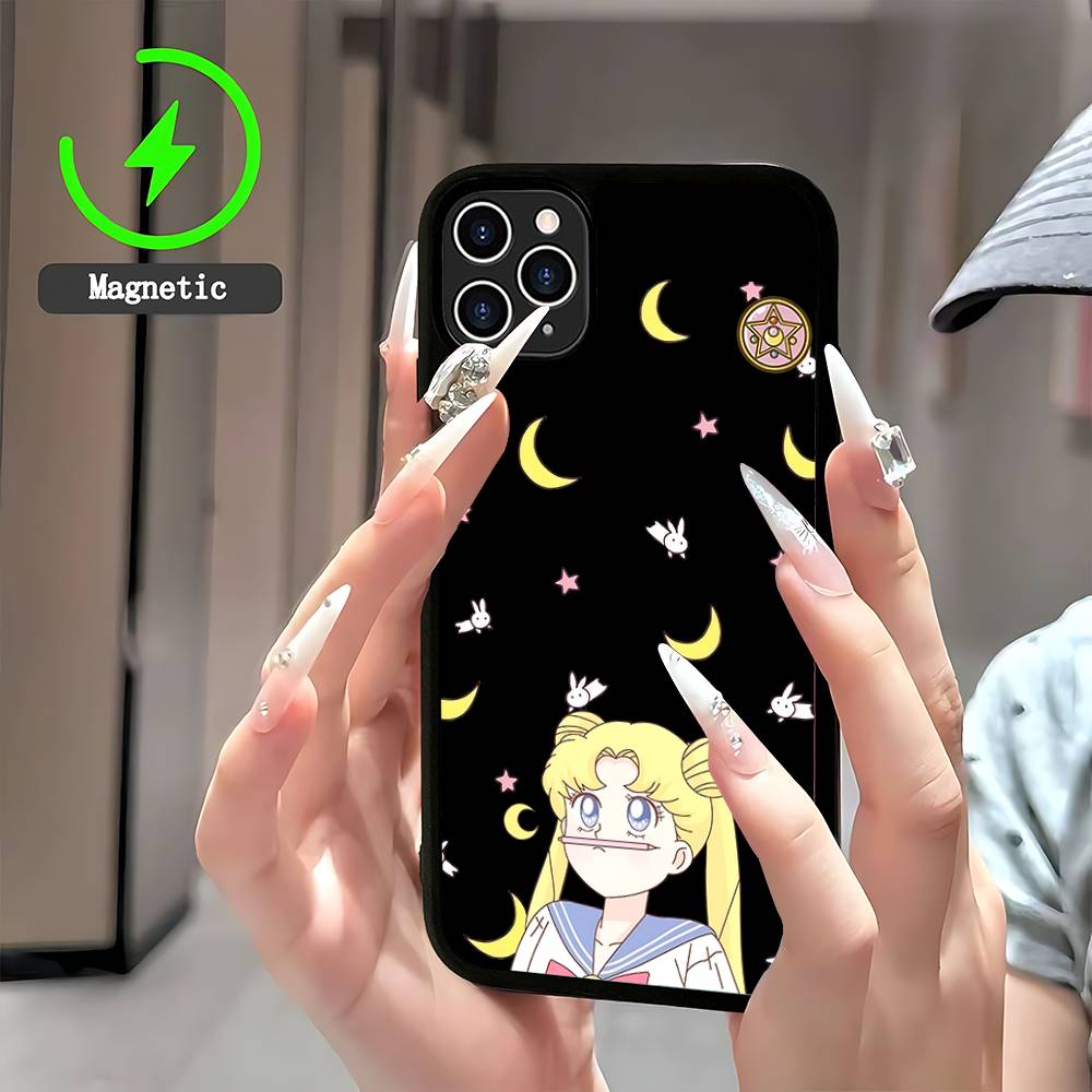 

Anime Sailors Moons Phone Case Magnetic Case For IPhone 16 14 13 12 11 15 Pro Max Plus For Magsafe Wireless Charge Cover iPhone 17