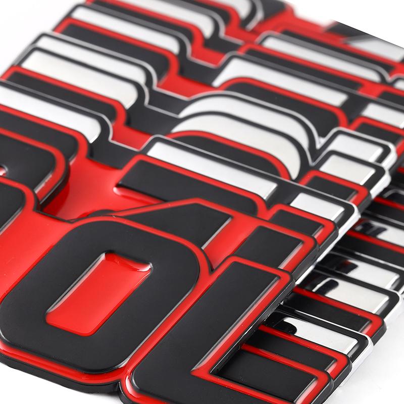 3D Metal Car Sticker 2.0L 2.2L 2.3L 2.4L 2.5L 2.8L 3.0L 3.5L Logo Emblem Badge Decals for BMW Audi Volkswagen Ford Toyota Honda