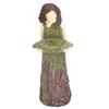 Fairy Statue Bird Feeder Resin Attractive Beautiful Goddess Statuary Bird Feeder for Outdoor