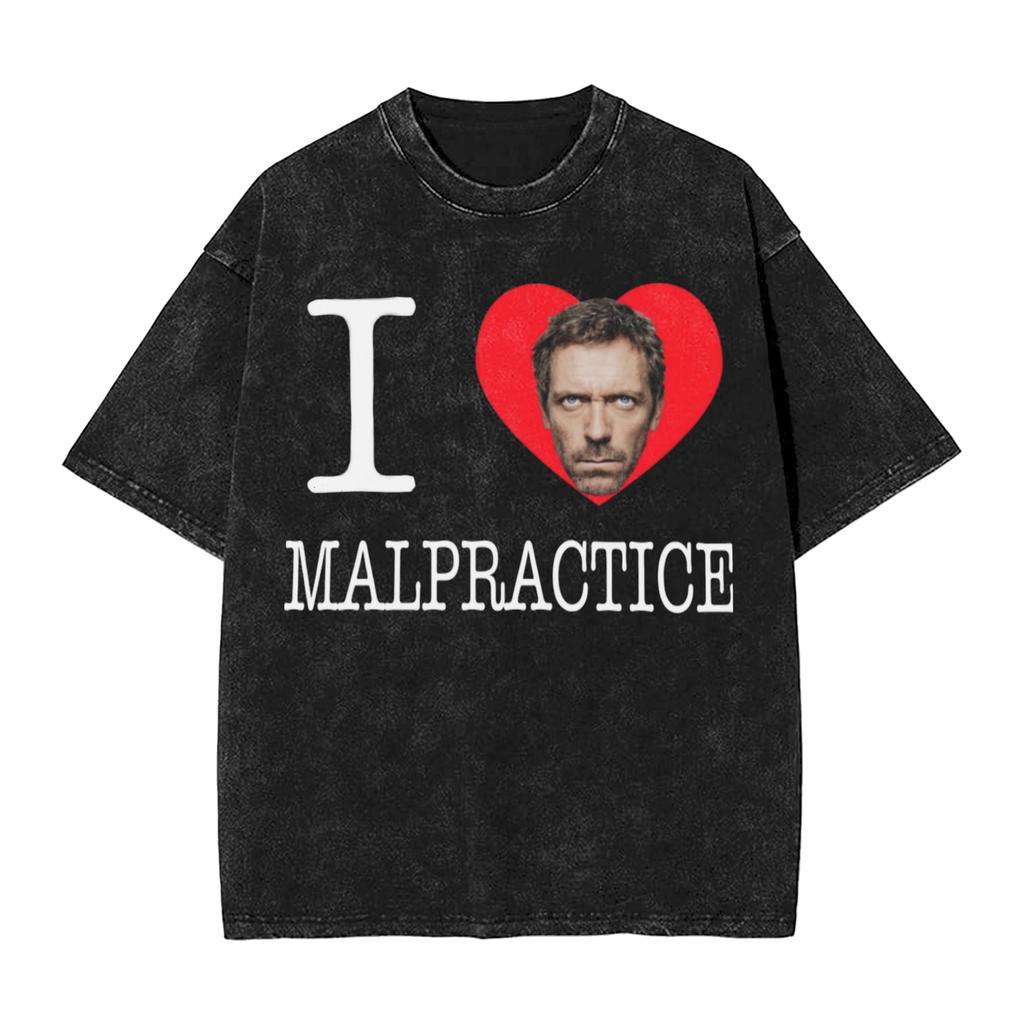 Harajuku Washed Shirts House MD Dr Gregory House Outfit Vintage TShirts Harajuku Streetwear Short Sleeve Summer Tee Shirt