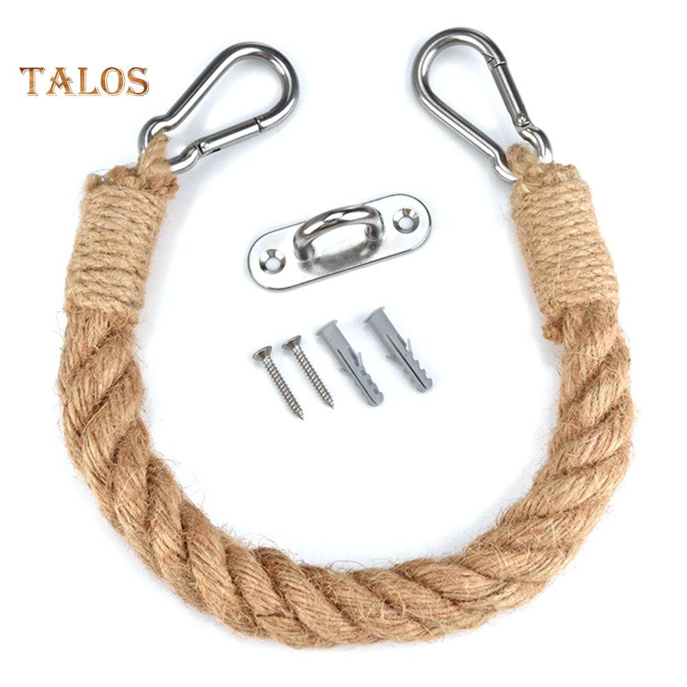 TB Vintage Style Woven Hanging Rope Toilet Paper Roll Holder Decor