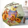 Winnie the Pooh, Halloween Automatic Opening and Closing Umbrella, Compact Travel Umbrella, Lightweight and Portable, Suitable for Beach Com