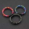 Bohemia Double Layer Rope Bracelet Men Women Handmade Weaven Ethnic Fabric Magnetic Buckle Bangles Stylish Couple Leisure Joias