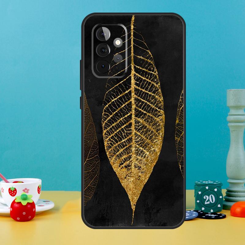 Luxury Gold Foil Art Case For Samsung Galaxy A25 A54 A34 A14 A52 A32 A12 A13 A33 A53 A15 A16 A36 A56 A26 A05 A35 A55