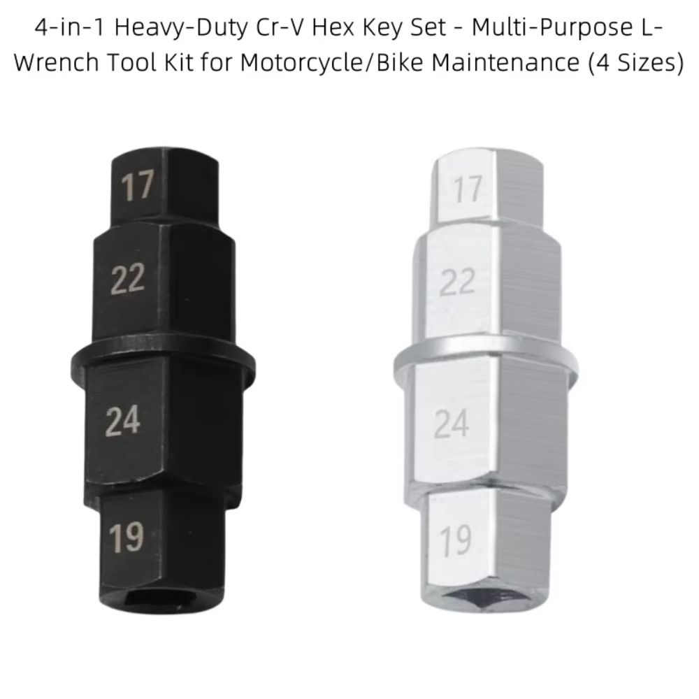 Anti-Rust Motorcycles Hex Axle Tool 17/19/22/24mm Sockets Front Axle Hex Wrench  Repair Maintenance