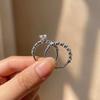 925 Silver New Fashion Design Marquise Cubic Zirconia Set Rings for Women Modern Trend Bridal Wedding Sparkling Jewelry