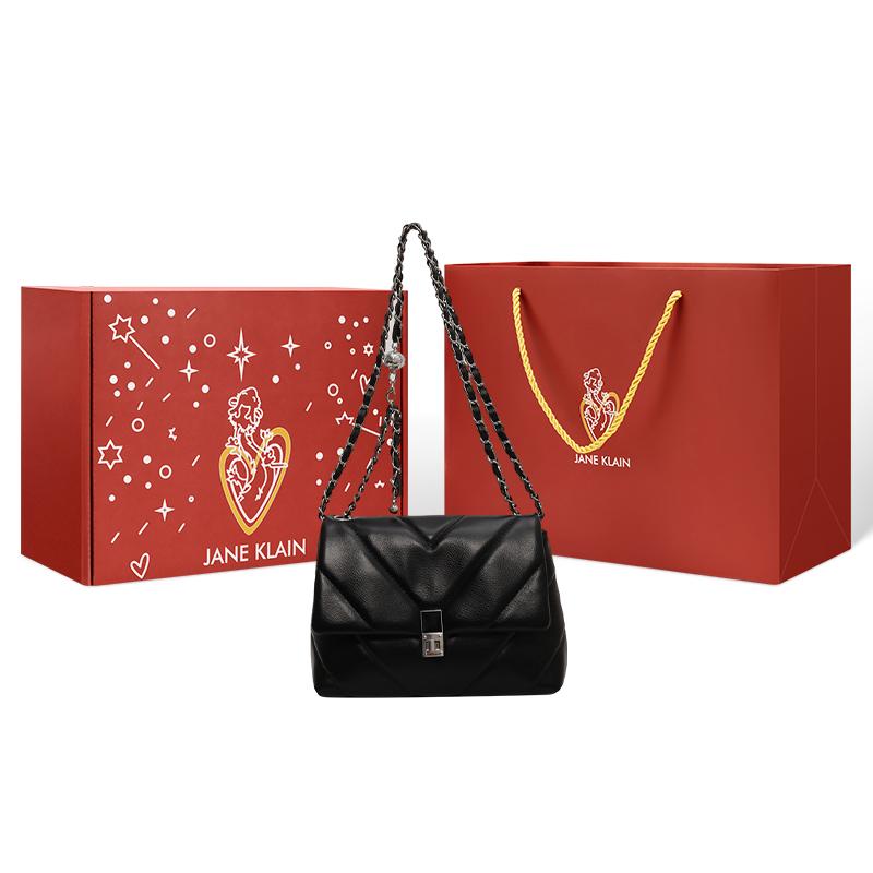 New JANE KLAIN PU Shoulder Bag Regular Women's White/Black JK-BA1606