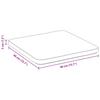 Seat Cushions 4 Pcs Light Grey 40 X 40 X 3 Cm Fabric