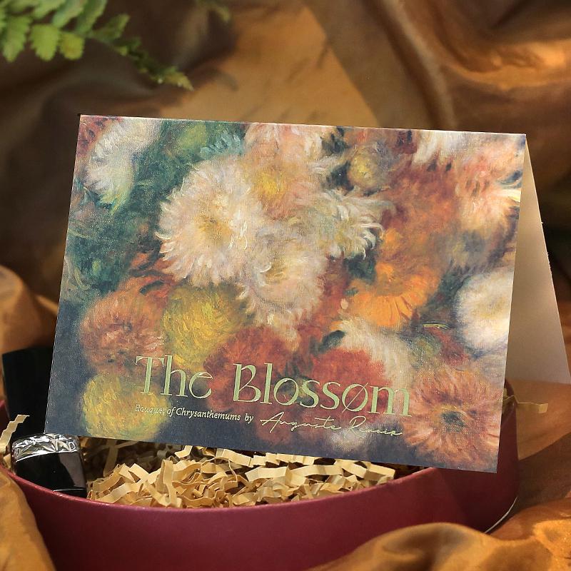 Retro Oil Painting Foldable Greeting Card & Envelope Set - Art Sketchbook Edition