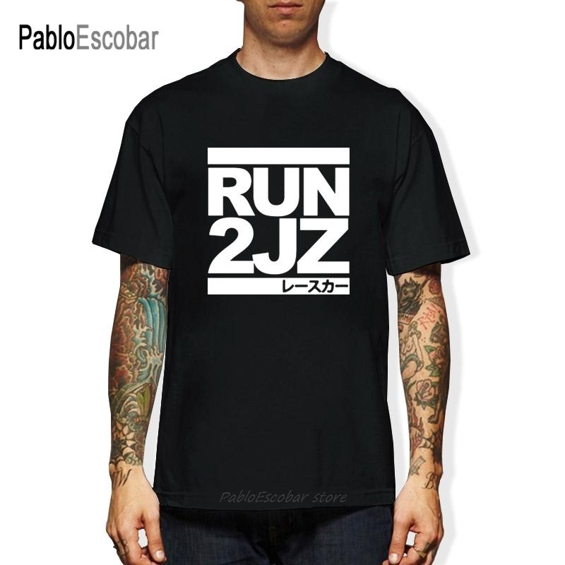 Runer 2JZ - Auto Racinger T Shirt Summer Short Sleeve Shirts Tops S~3Xl Big Size Cotton Tees T-Shirt Men Summer