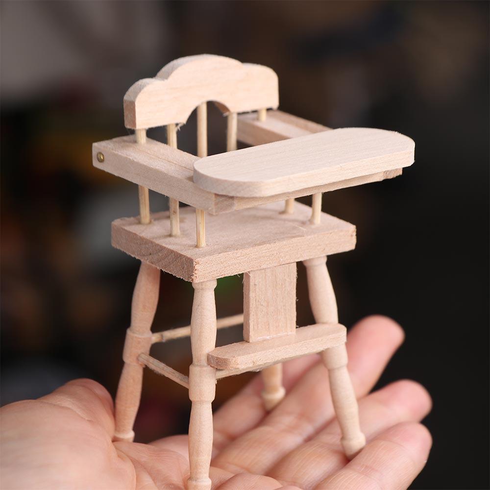 Simulation Dollhouse Wooden horse Toy Dollhouse Dollhouse Furniture  Small Gift