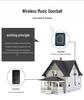 Kajia Si Wireless Self-Powered Doorbell with Long-Range, Three Receivers, Waterproof Design, and Flash Alert