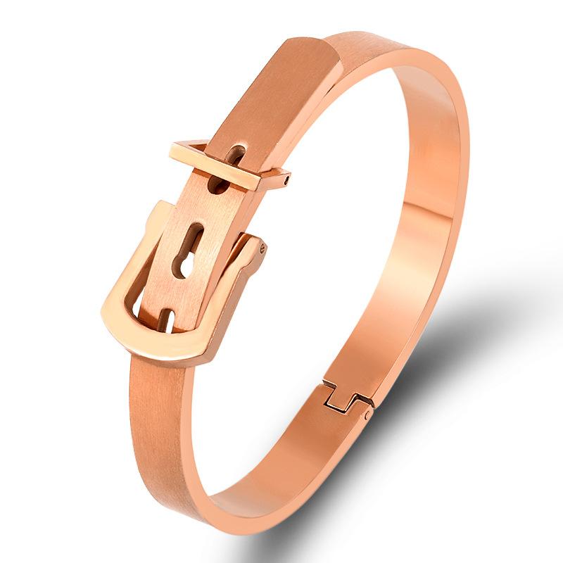 2026 Bracelet, Boucle de Ceinture Classique Européenne et Américaine Couple Réglable, Tendance Personnalisée Bracelet Quatre Couleurs