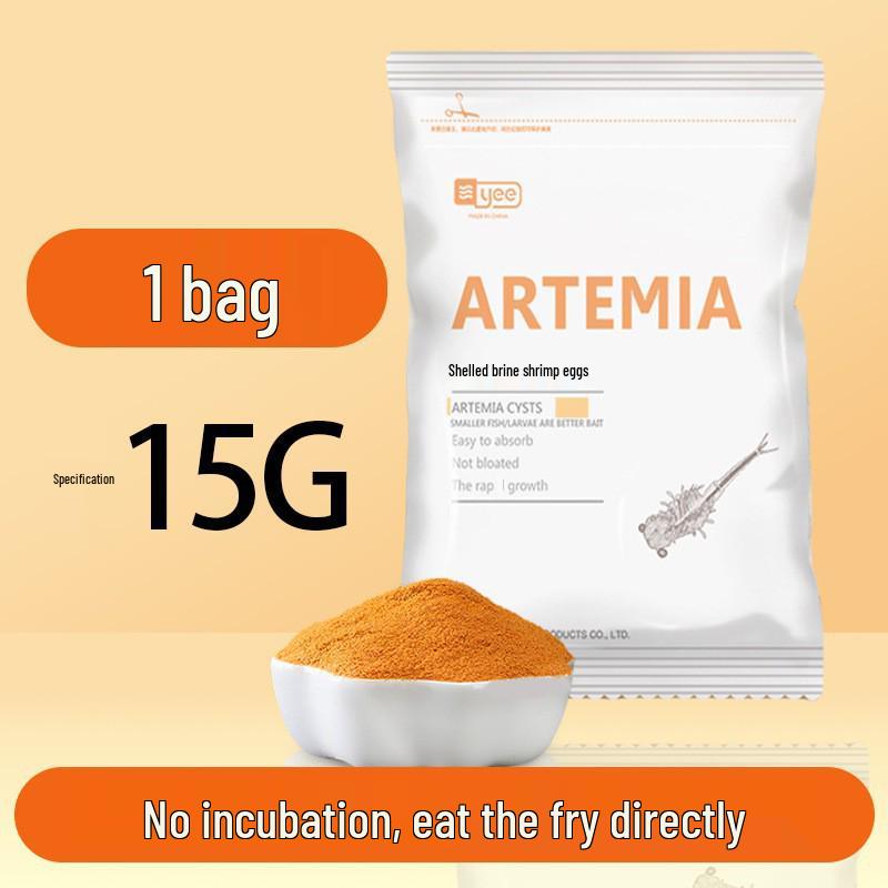 Dekapsulovaná vajíčka žábronožky solné - Líhnutelné krmivo pro plůdek tropických ryb a gupek