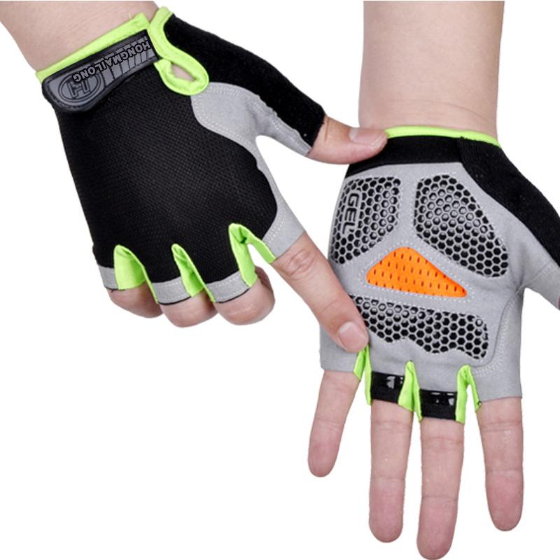 Anti-Slip Anti-Sweat Shockproof Cycling for Sports Gants De Fitness Demi-doigt Pour Hommes Et Femmes and Cycling Gloves