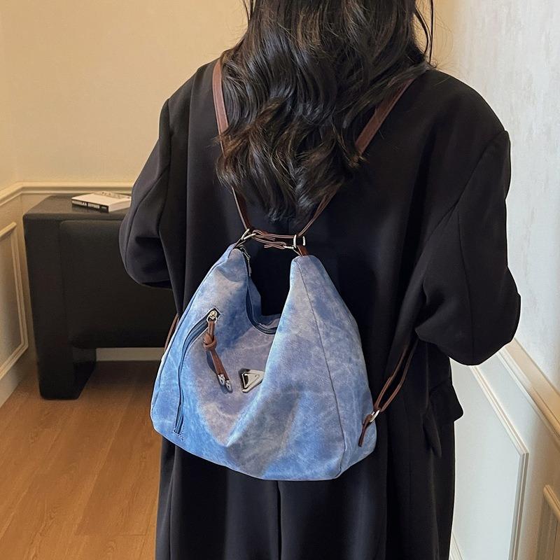 Fashion Contrasting Color Tote Bag, New Versatile Casual Double Shoulder Shoulder Bag, Commuting To Work, Large-capacity Bag for Women