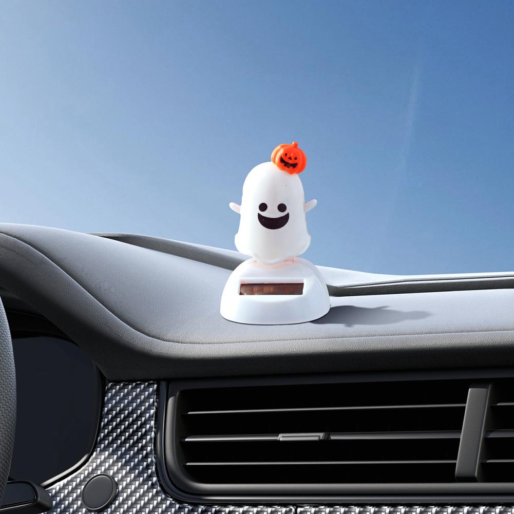 NEW Kind Halloween Solar Energy Creative Bobble Head Doll Car Decorations Cartoon Decorations Children's Gifts