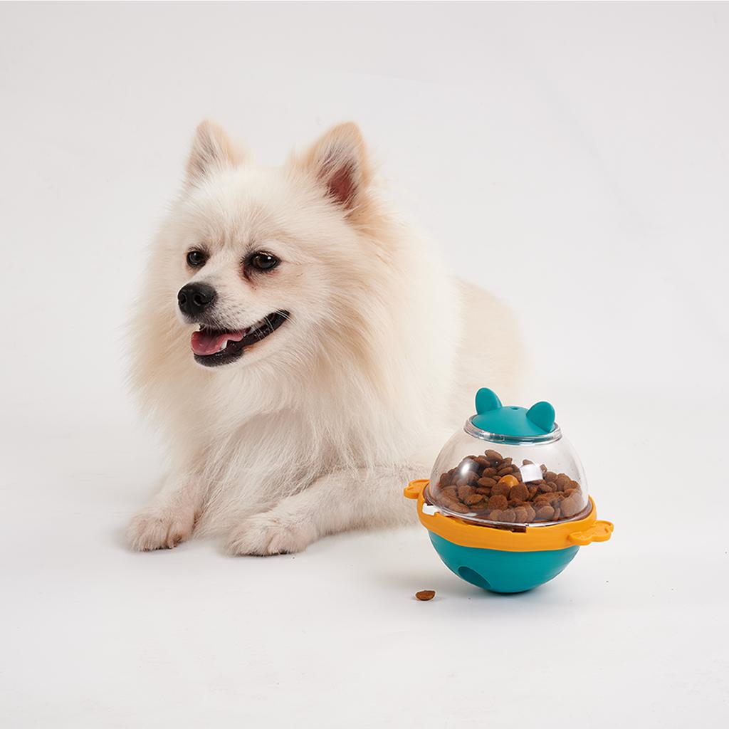 Dog Tumbler Leaking Food Device, Educational Toy Automatic Feeding, Leaking Food Ball Self-Hi To Relieve Boredom Pet Toy