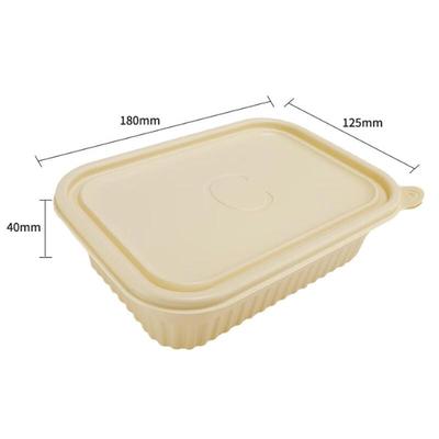 Boîte à déjeuner jetable en amidon de maïs écologique