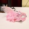 Flower Half-Face Mask Multicolor Masquerade Ball Mask Novelty Feather Mask  Costume Party